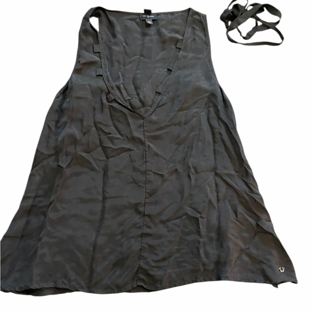 True Religion Black Silky Top